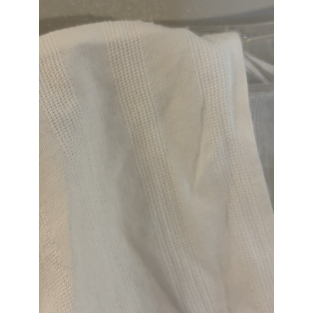 DOLAN White Textured Cotton Puff Sleeve V Neck Crop Top S Festival Anthropologie - Picture 3 of 5